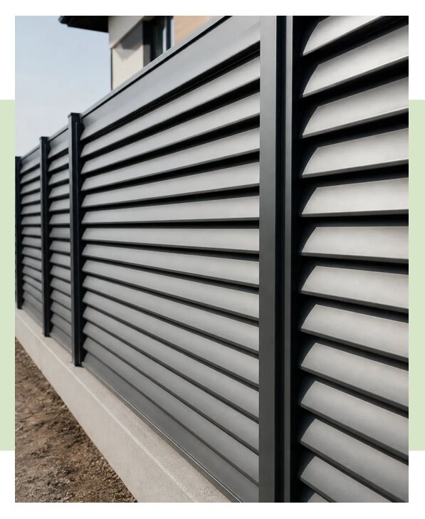 Металлический забор жалюзи в Борисоглебске по цене от 5722 р. | ЗаборЭксеперт-Брс